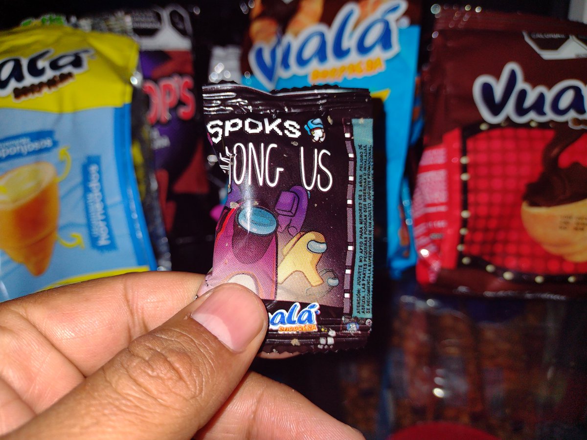 XTOA3's tweet photo. Eso de que las nuevas promociones no vengan marcadas me hará comer más 😢
Primer #Spoks de #AmongUs #Vuala @VualaMexico https://t.co/AbJJARN1ZR