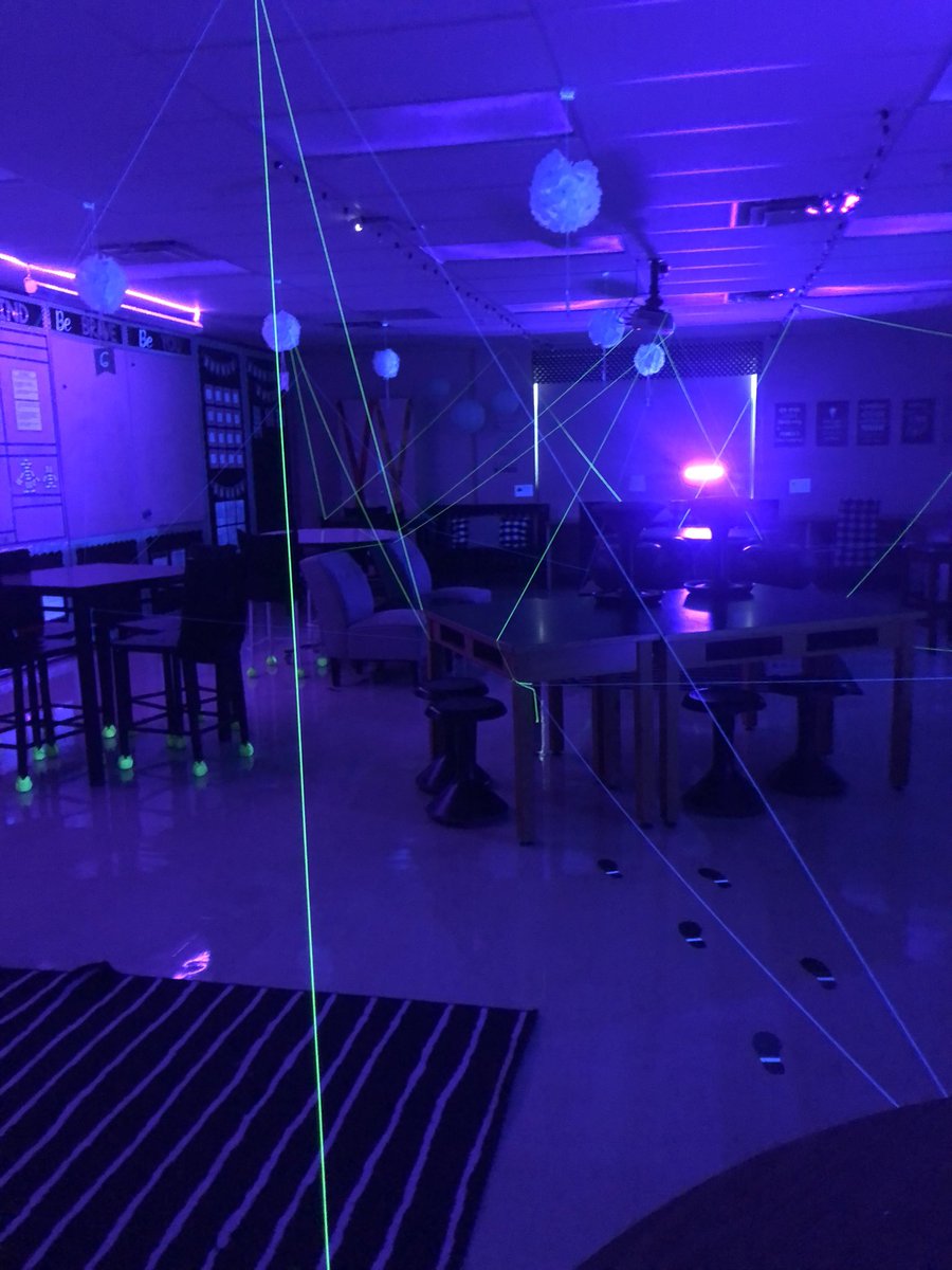 KatieRenners's tweet photo. The time it takes to plan, set up, and take down a room transformation is worth it when you see how excited and engaged Ss are. Spy Day was a huge success again this year.#InfinityMI #MIStrong #MasonMoment https://t.co/CpQJrsjwRl