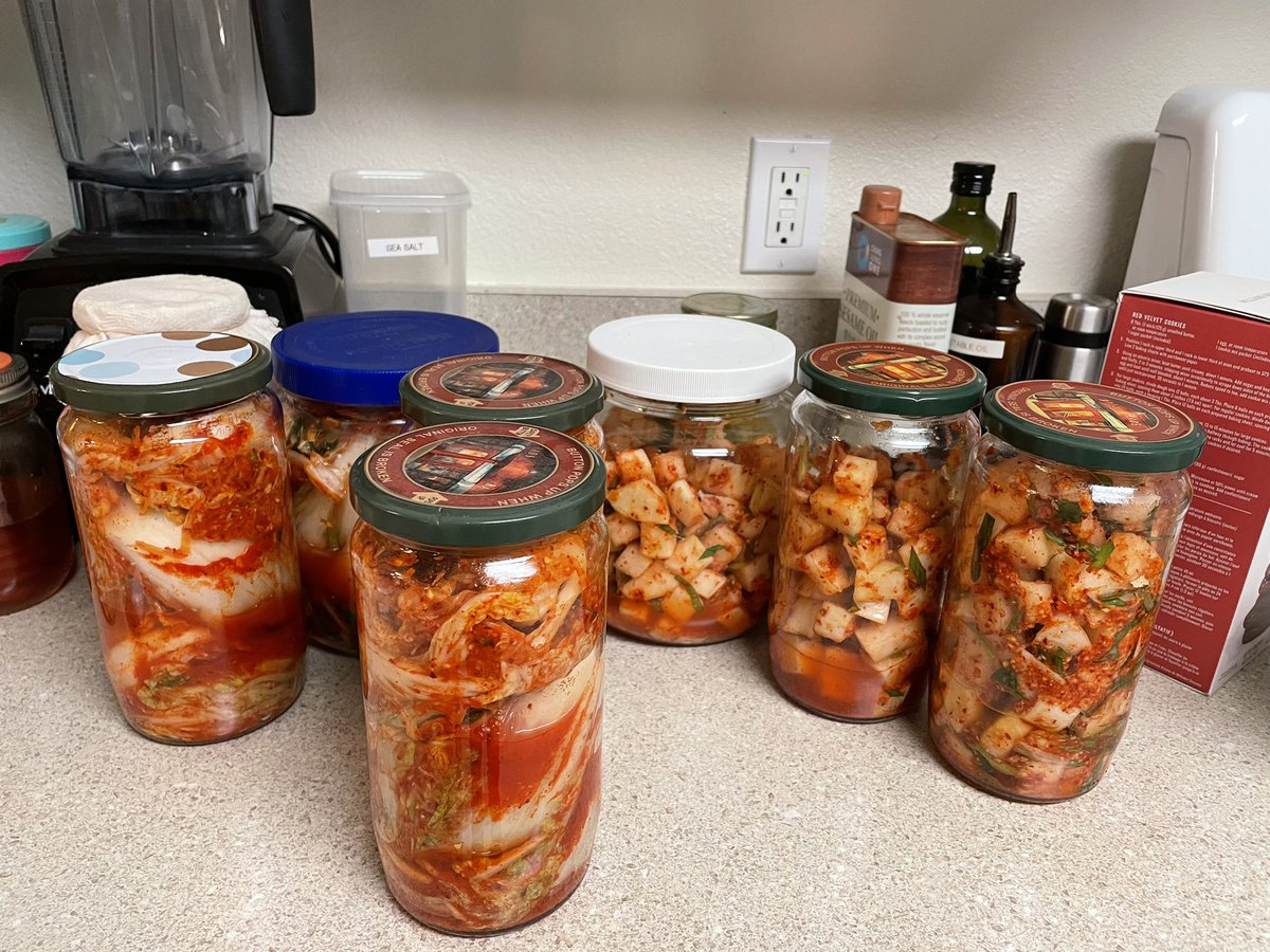 BettyJunod's tweet photo. I made kimchi this week #koreanstuff https://t.co/2TZGymsu7L
