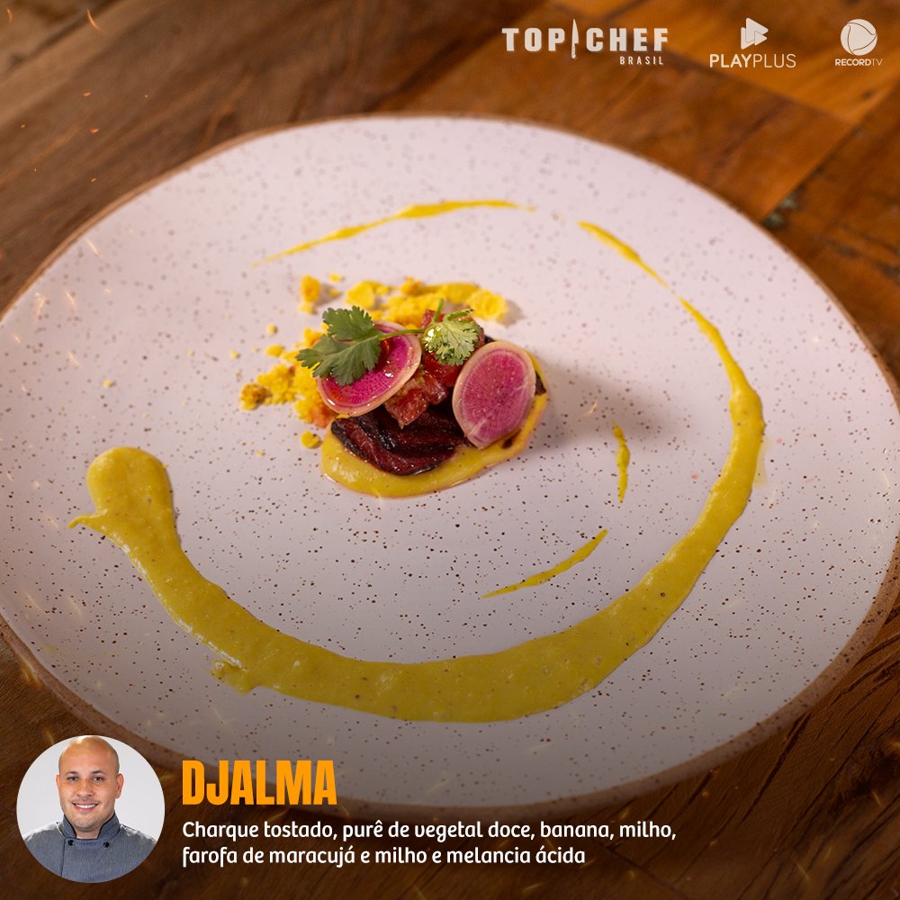 O #VaiDjalma escolheu uma série de ingredientes diferentes e muito brasileiros! E surpreendeu o paladar dos nossos jurados. #TopChefBrasil