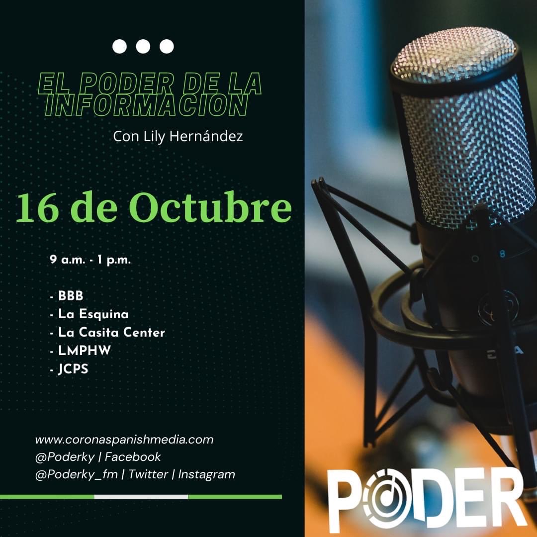 lilyhernadez75's tweet photo. Acompáñanos mañana en El Poder de la Información. https://t.co/zGWiOI0hq1
