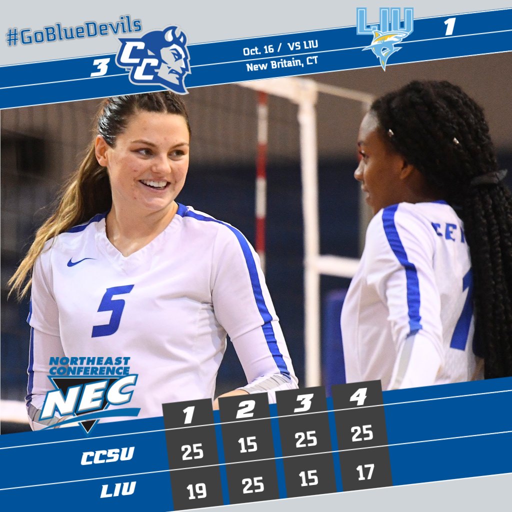 AN INSTANT CLASSIC!!! Volleyball defeats LIU in four as Henderson records her 1,000th career kill! #GoBlueDevils