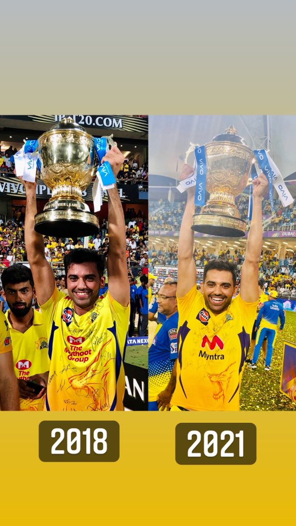 Honoured to be a part of legendary team CSK @chennaiipl . No words #blessed
