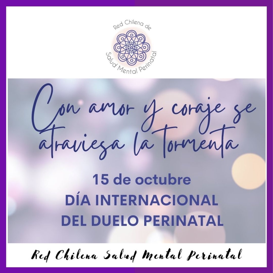 RPerinatal's tweet photo. "Visibilizar el duelo perinatal es activismo desde el amor. Hoy 15 de octubre muchas, en algún momento de nuestro día, hemos pensado o pensaremos a estos pequeñxs que vinieron a impactar y transformar nuestras vidas y nuestro entorno".
Texto e imagen: @ps_yazmina_bastias https://t.co/4jC8ZpTPs0