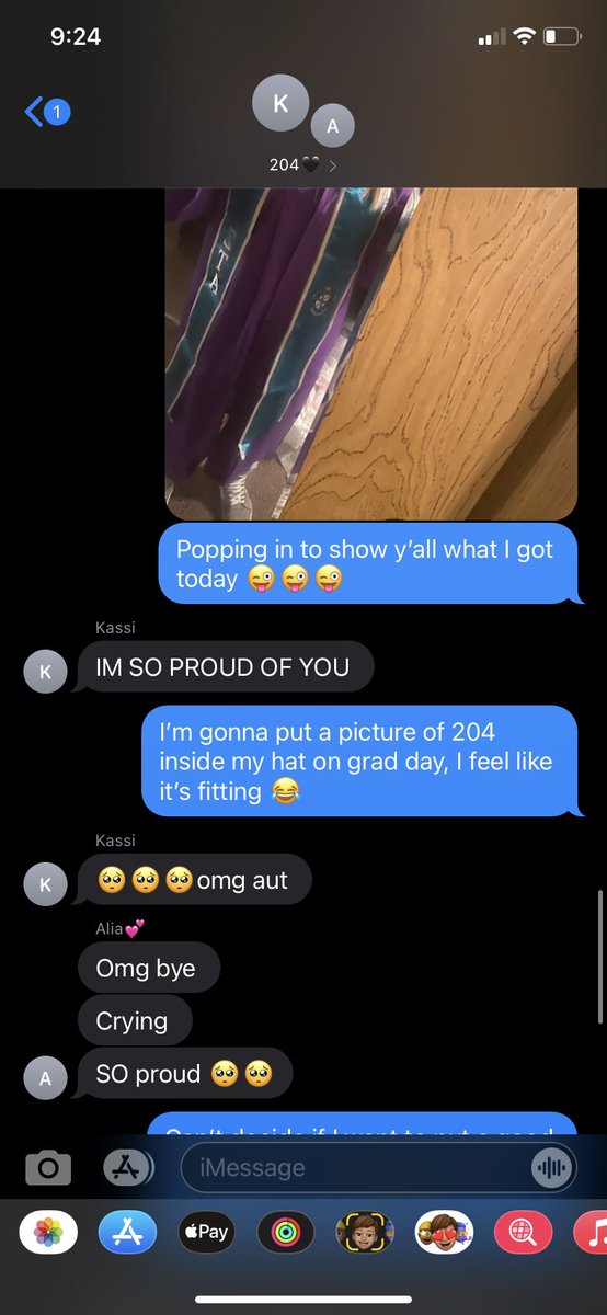 Got my cap and gown in today and everyone is trying to make me cry tonight 🥺🥺