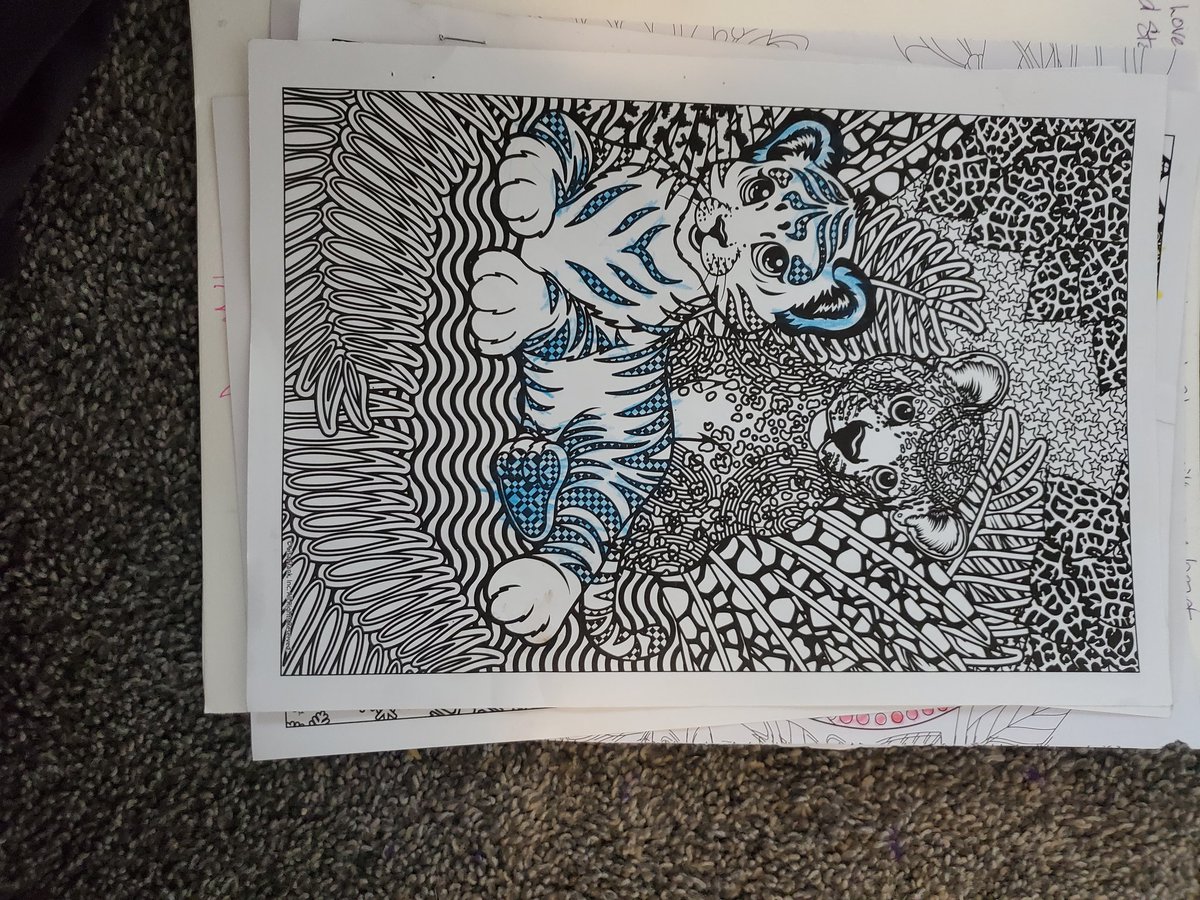 Pyroscooter's tweet photo. Things my Kids write/say:

While cleaning I found these, and remember she had my Mother scribe her thoughts. Added bonus picture she has colored herself.

#futureartist
#thingsmykidssay https://t.co/sRrCvl4fCJ