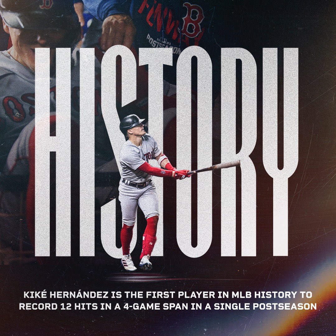 RedSox's tweet image. History made.
