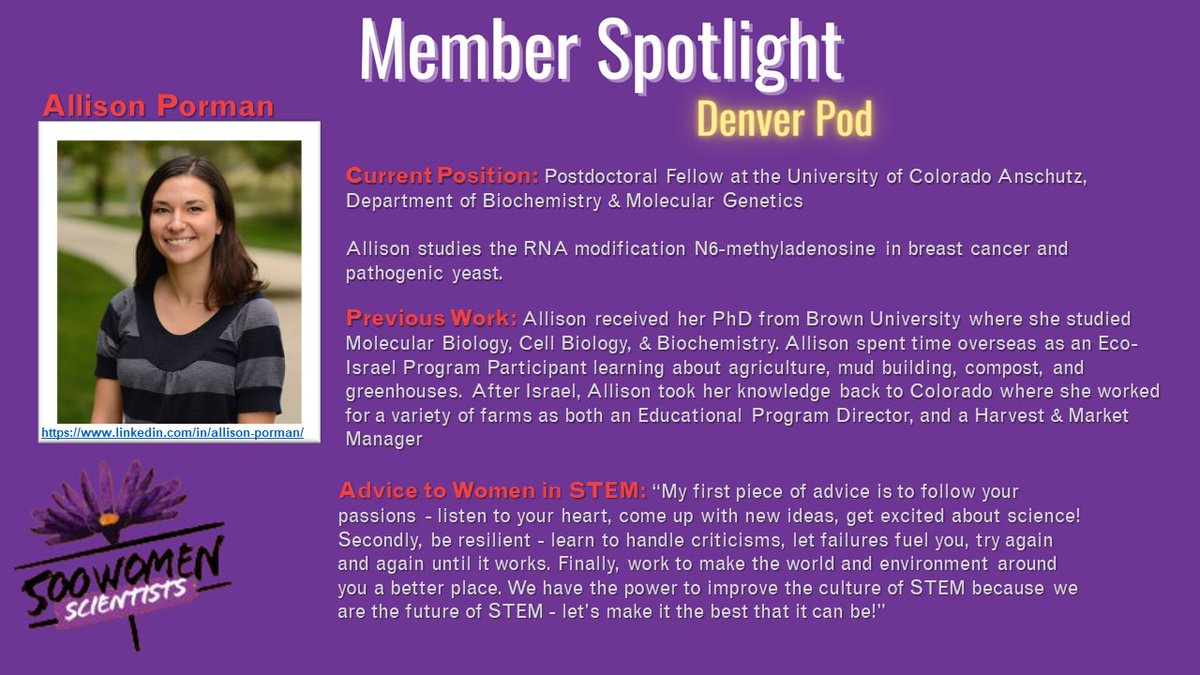 500 Women Scientists: Denver Pod tweet media