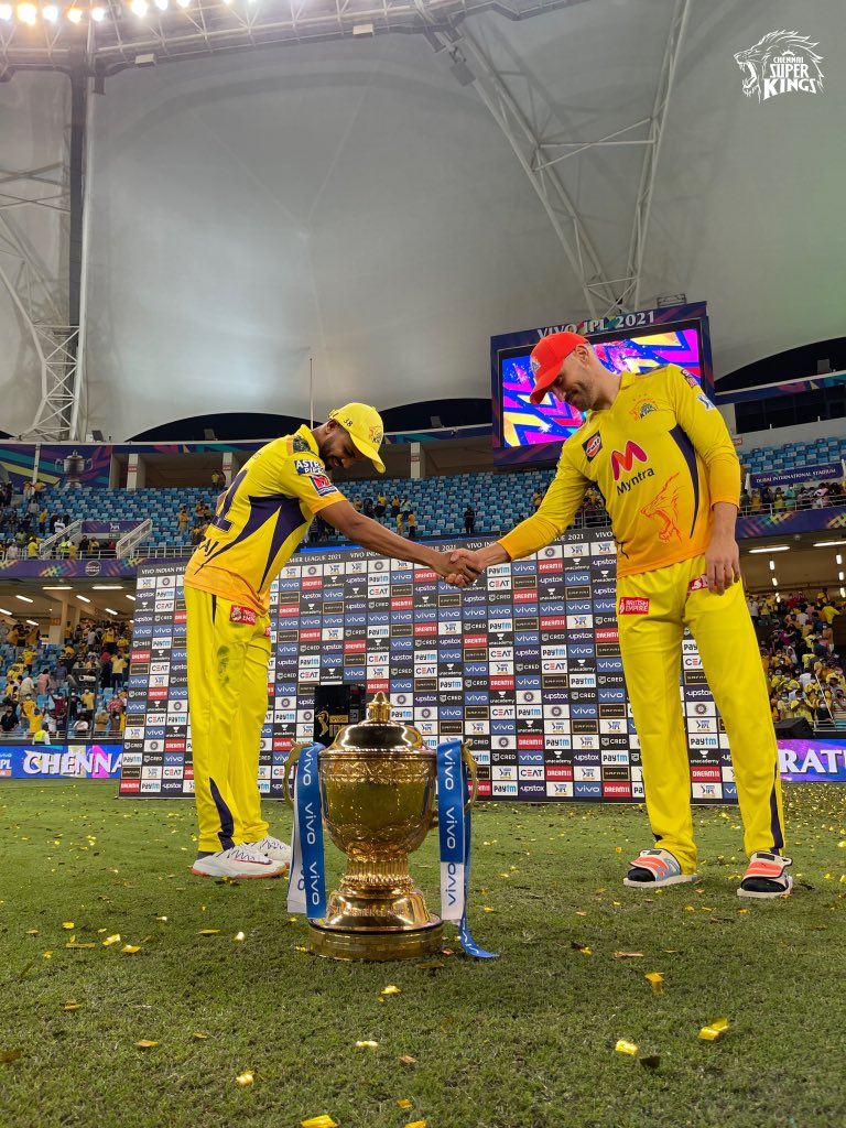 rashid_on_X's tweet photo. Orange cap holder(s)!!! Top run getters and the bestttt opening partners in the @IPL 2021 so far..✨💛#SoundofChampions https://t.co/6jV16rmJA0