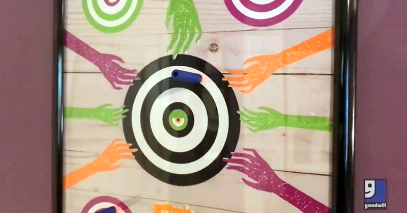 GoodwillIntl's tweet photo. Planning some #Halloween fun? π Create a #zombie game w/ a #thrifted frame + paper cut-outs. All you'll need are some foam/suction darts to play! Download the free printable: https://t.co/vPokwmT5Wx & find more ideas at https://t.co/G1YSGH5DHg π§ #GoodwillHalloween #ZombieWeek
