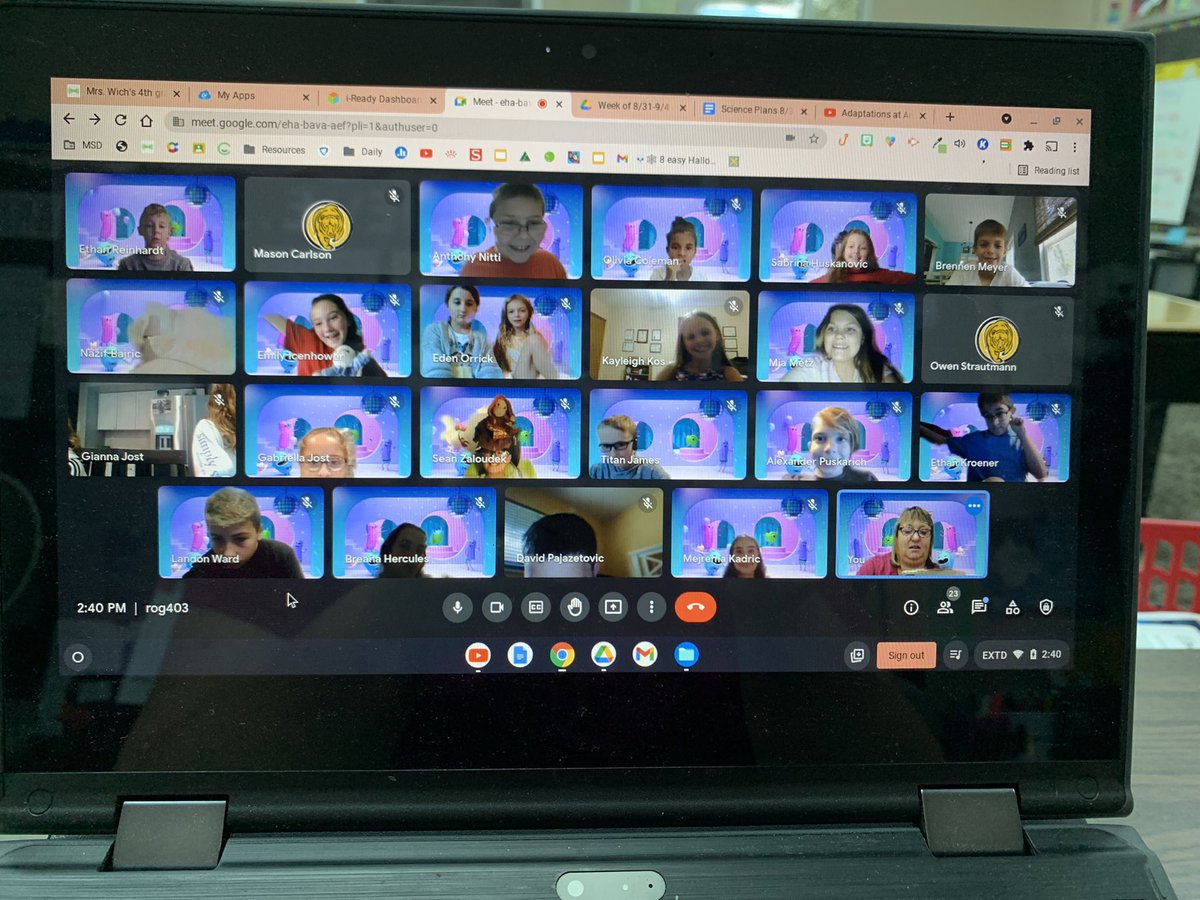 After a week of virtual we celebrated!  😂