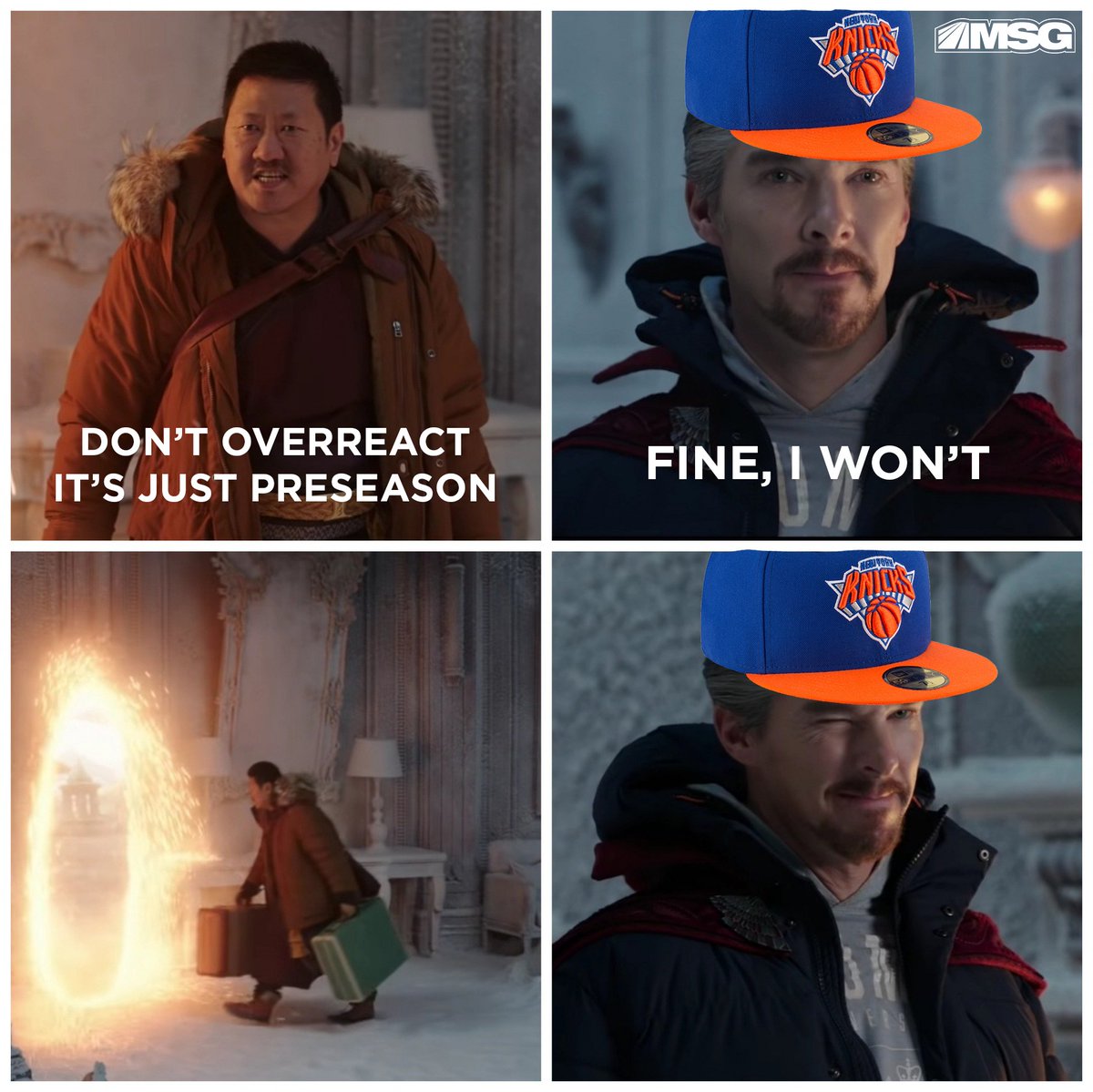 KnicksMSGN's tweet photo. Really trying to maintain our cool right now https://t.co/zylECS7NsV