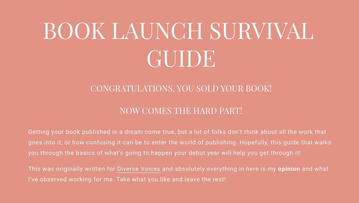 have a book coming out but dont know where tf to start?! i put a Book Launch Survival Guide up on my website! it covers things like: ✨ timelines! ✨ how to use social media! ✨ marketing! ✨ preorder campaigns! AND MORE! aiden-thomas.com/survival-guide