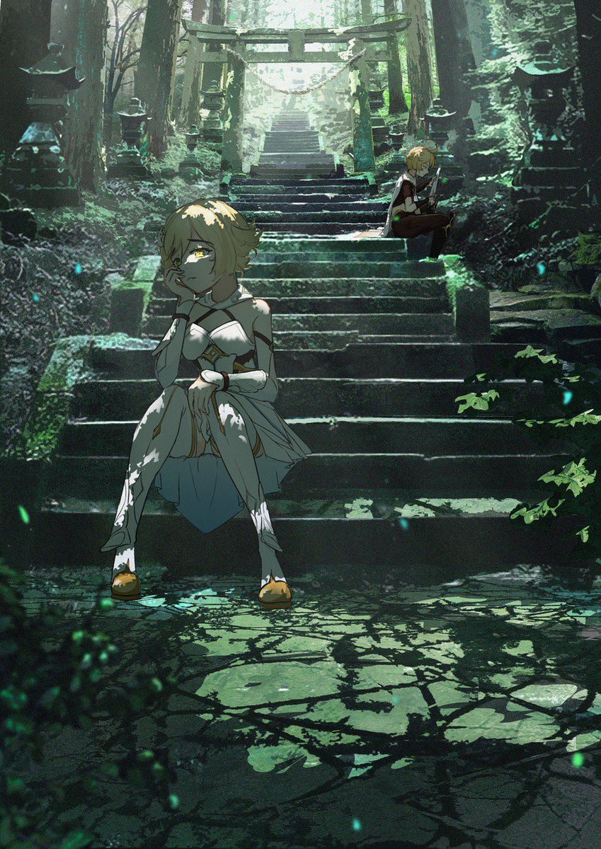 Missing_Kin's tweet image. Lumine has recently learned her brother was now her enemy. He was her kin, so she was understandably heartbroken. She was sitting in the woods, spaced out. She looked like she was about to give up on fighting she had no reason too, did she..?

#girp #sadrp #luminerp