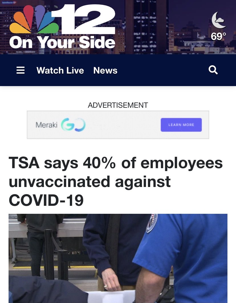 CortesSteve's tweet photo. A large percentage of TSA workers join cops and healthcare professionals in resisting the vaccine mandates. Workers have power! 

Do Not Comply https://t.co/gZMmVwKjng