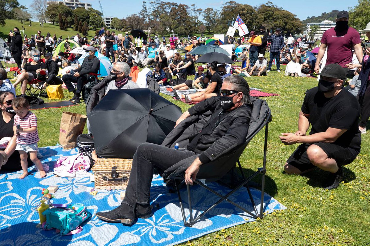 TheCivilianNZ's tweet image. In a surprise move, Brian Tamaki appears to have come out in support of Super Saturday. Despite previous opposition, at an event today at Auckland Domain, Tamaki appeared to throw his support behind the jab by dressing up as a giant prick