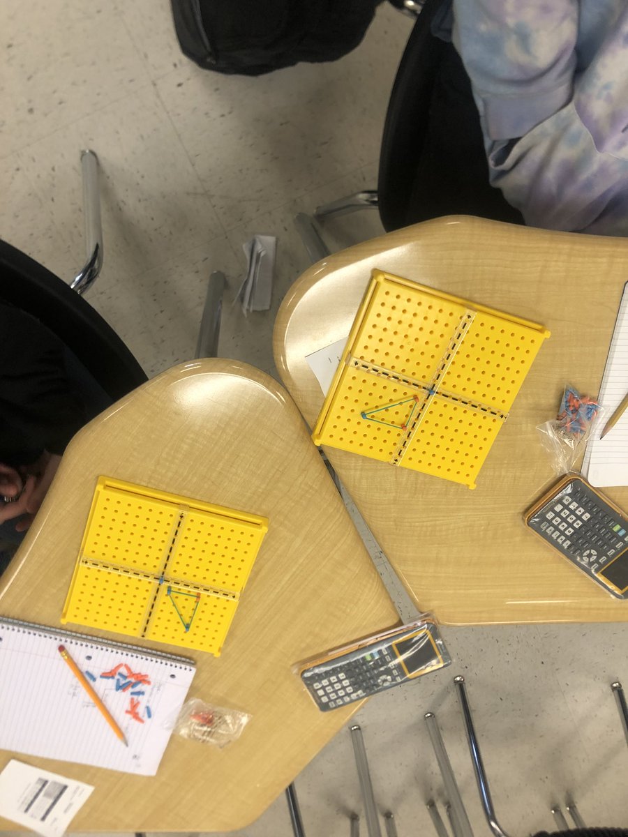 HornetBuzzMPMS's tweet photo. 8th grade math introduced Unit 4 this week by using geoboards to discuss how to find the slope of a line! 

#MathMPMS #BuildingChampions #BuildingAFutureForAllChampionsMPMS #MPMS2022 https://t.co/KA1qcv5dhA