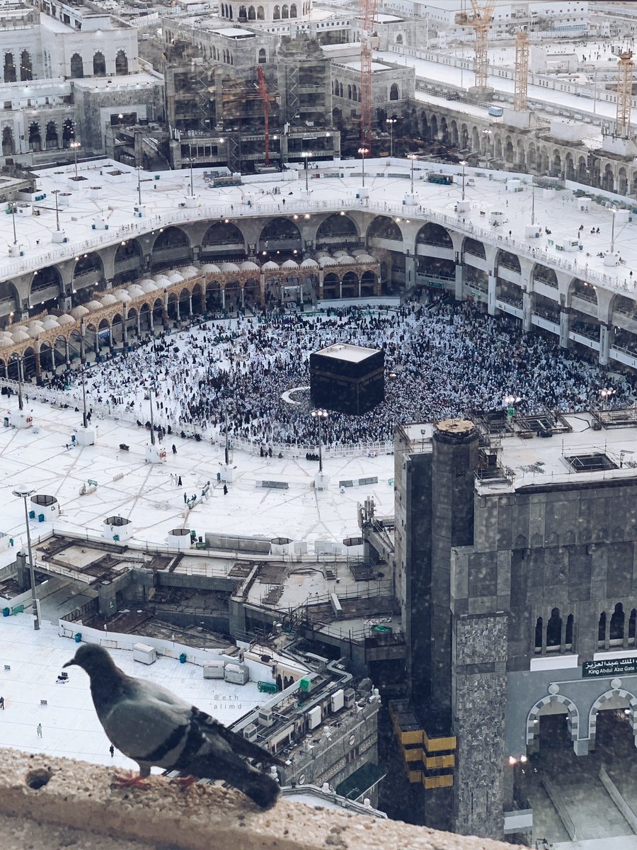 - بينَ الصورتين عامين تقريباً .. 

و بإذن الله قريباً سيعُود #المسجد_الحرام كما كان مُتزين بزحام قاصديه وزواره "🕋

#الحياه_الطبيعية 🇸🇦💚