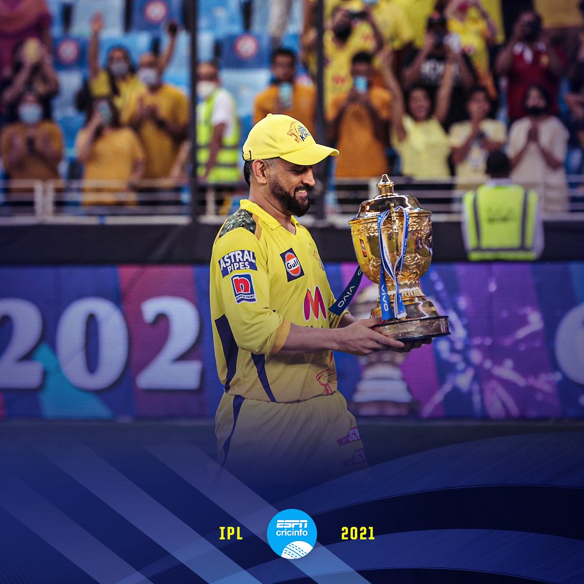 cricinfo's tweet photo. 🟡 2008: Finalists
🟡 2009: Lost Semifinal 
🟡 2010: Champions
🟡 2011: Champions
🟡 2012: Finalists
🟡 2013: Finalists
🟡 2014: Lost Eliminator 
🟡 2015: Finalists
🟡 2018: Champions
🟡 2019: Finalists
🟡 2020: Seventh
🟡 2021: Champions

Consistent Chennai 👏 #IPL2021 https://t.co/OAZ7SroEm0