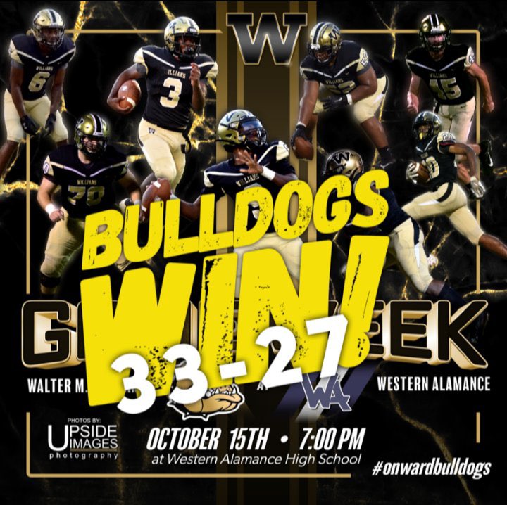 ICYMI: 🏈 with a 2OT Win over Western Alamance 33-27!