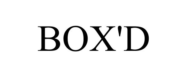 trademarktrader's tweet image. BOX'D is being trademarked by GROUP NINE MEDIA, INC. uspto.report/TM/97070309 #BOXD $GNAC $GNACU $GNACW