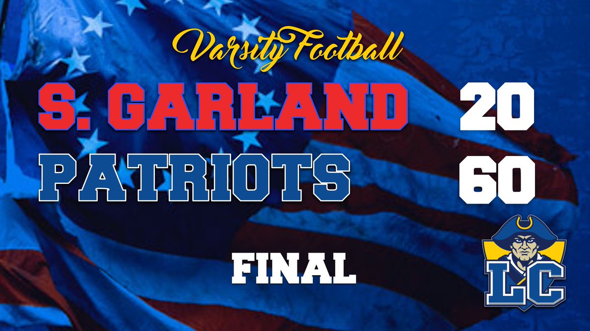 A FINAL from HBJ, your Patriots take care of South! #BeRevolutionary #WeAreLC