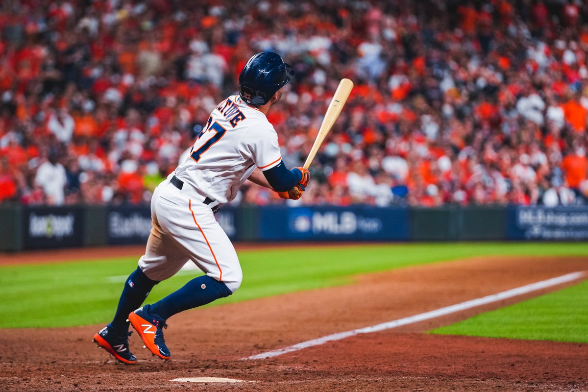 astros's tweet photo. Jose Altuve is the fastest player to reach 20 #Postseason home runs. 🐐

#ForTheH https://t.co/8d6JnbhuE7