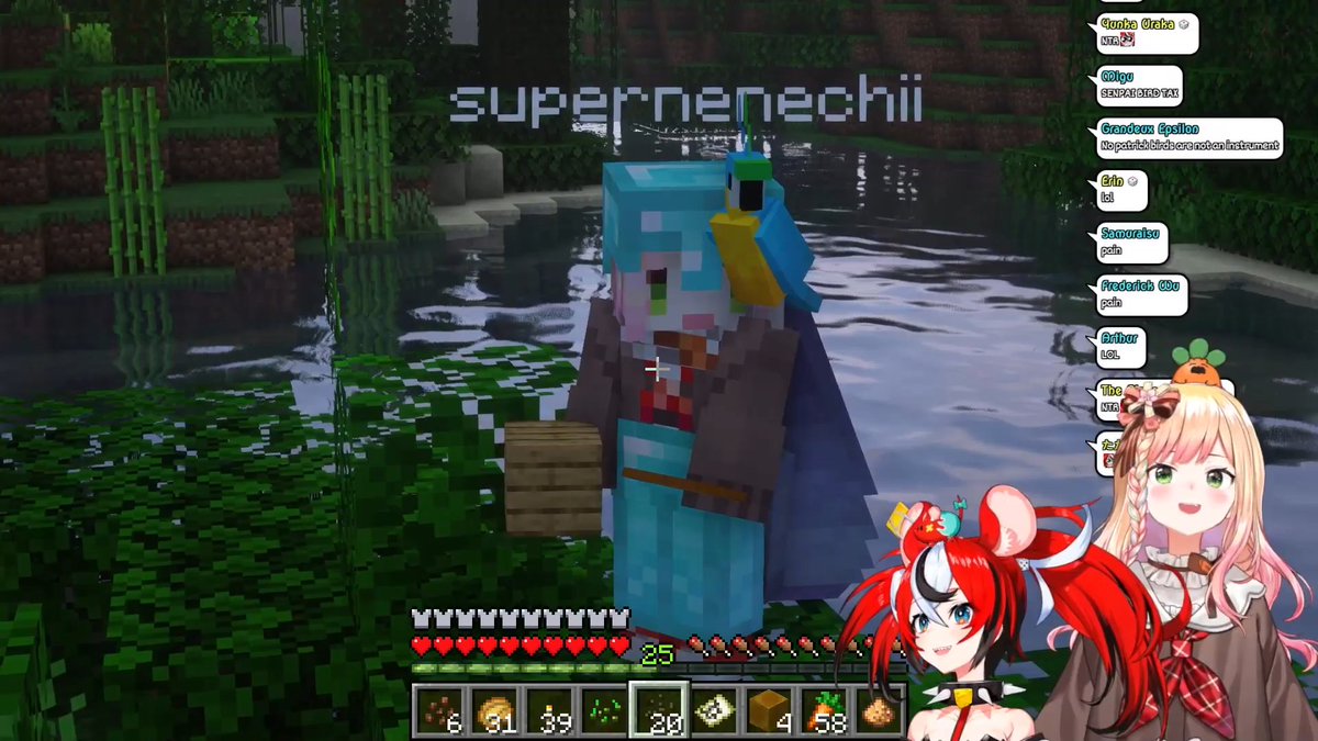 haku_butsu's tweet photo. ねねち！！べーちゃん！！
初マイクラコラボお疲れ様でした～！！！
JP鯖観光もジャングル探検もすっごく面白かったよ～！！
オウムもパンダも会えてよかったね！！！
悲しいことになっちゃったみたいだけど
また二人の楽しそうなコラボ楽しみにしています！！
べいねね～！！！
#BaeNene https://t.co/9XQS5zh0ga