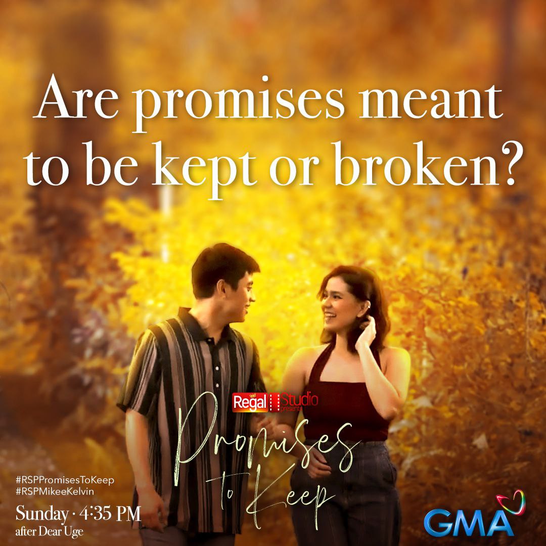 Are promises meant to be kept or broken? Ano sa palagay ninyo? Share n'yo naman ang inyong mga opinyon! Comment below, mga Kapuso! ♥ #RSPPromisesToKeep