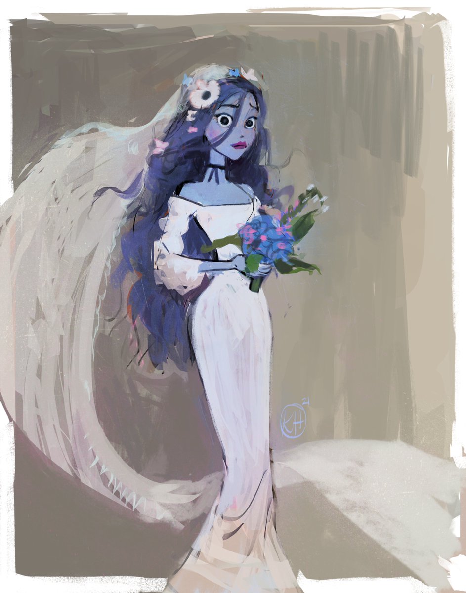 kathuon's tweet photo. Emily </3 #corpsebride #art https://t.co/8jFuOmwCAj
