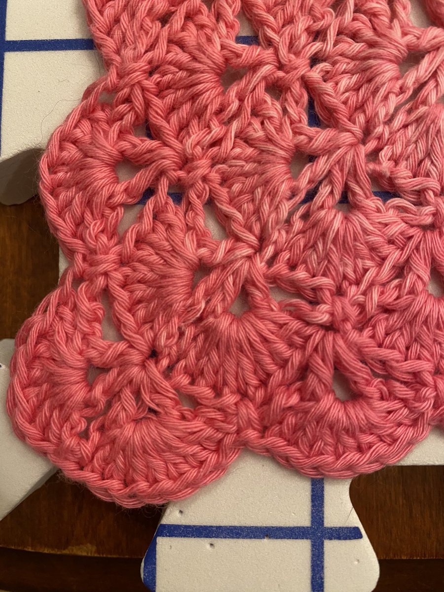 My latest project, blocked and done. 

#Crochet
#crocheting
#crochetbabyblanket 
#Hobbii 
#hobbiisultan
#yarn