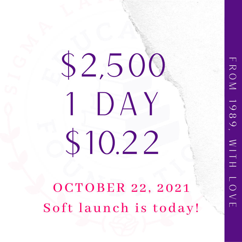 SLG_EFoundation's tweet photo. Our global day of giving is FRI but the soft launch starts NOW! If you want to activate your legacy &amp; harness the power of social media early this year to support members of @slgsorority1990 - RT &amp; leave your legacy with a donation of $10.22! Link in bio! #slgef #livingourlegacy https://t.co/kZW4Q3uJqJ