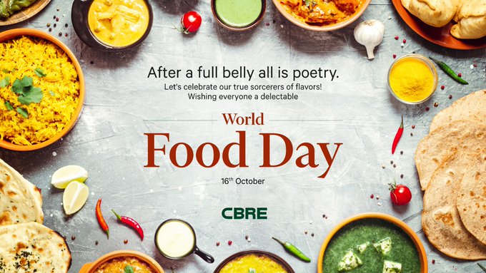 KumarShaanu's tweet photo. The burst of flavours, the amalgamation of cuisines - Food is the source of happiness for everyone. On World Food Day, let’s celebrate the ones who've mastered the science of cooking delectable dishes. 
#WorldFoodDay https://t.co/YzxtwCDEQL