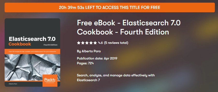 Programing4Food's tweet image. El libro gratuito de #Packtpub 
#elasticsearch