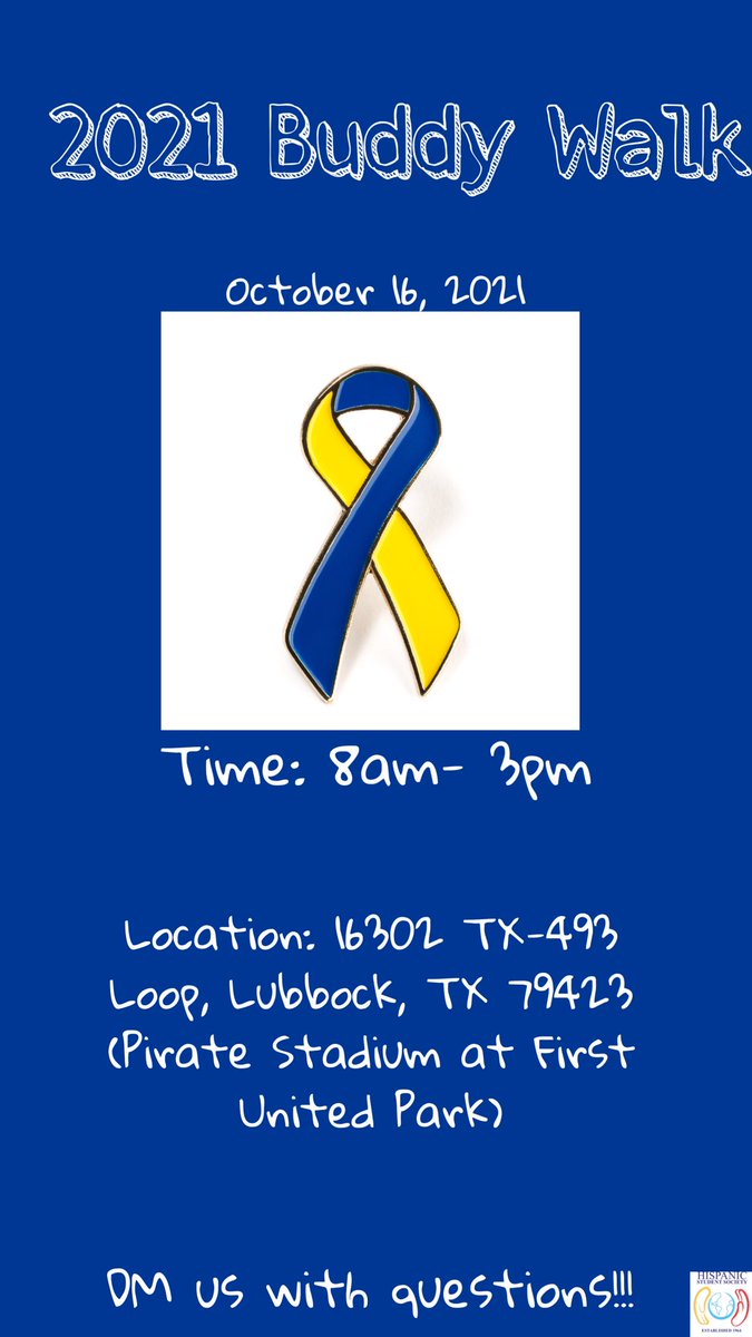 Tomorrow, October 16th, we will be joining the Better Understanding of Down Syndrome (BUDS) organization for the 2021 Lubbock Buddy Walk!!!