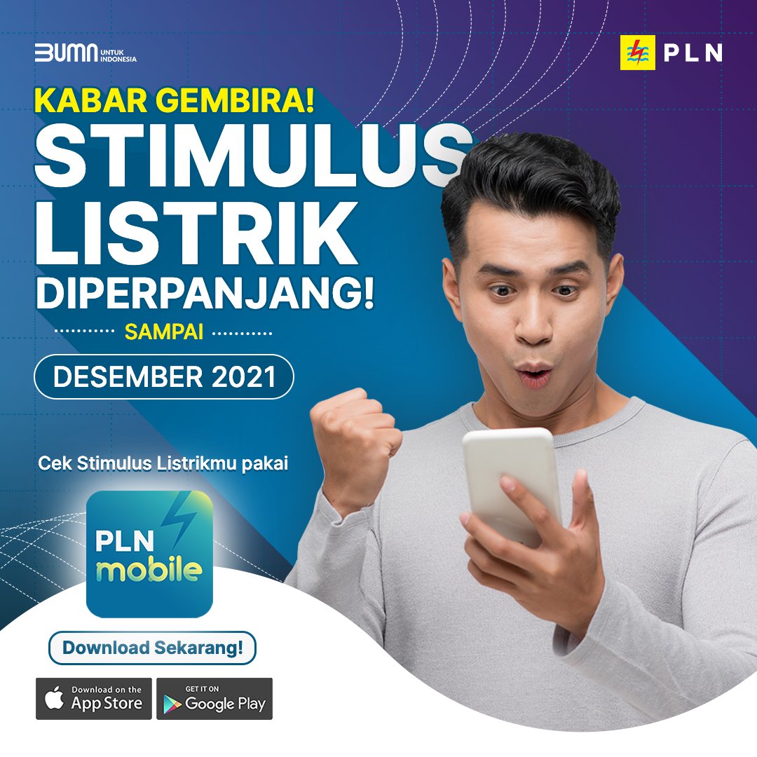 _pln_id's tweet photo. Electrizen, stimulus listrik ini diberikan untuk pelanggan rumah tangga, serta usaha mikro, kecil, dan menengah (UMKM). Yuk simak rincian pelanggan yang menerima stimulus listrik:
#PLNMobile #SemuaMakinMudah #GelegarCuanPLN #UndianPLNMobile https://t.co/6bNwOULsqd