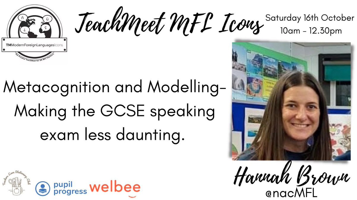 TTRmfl's tweet image. Now we have Hannah @nacmfl talking about using metacognition to support speaking skills #TMMFLIcons