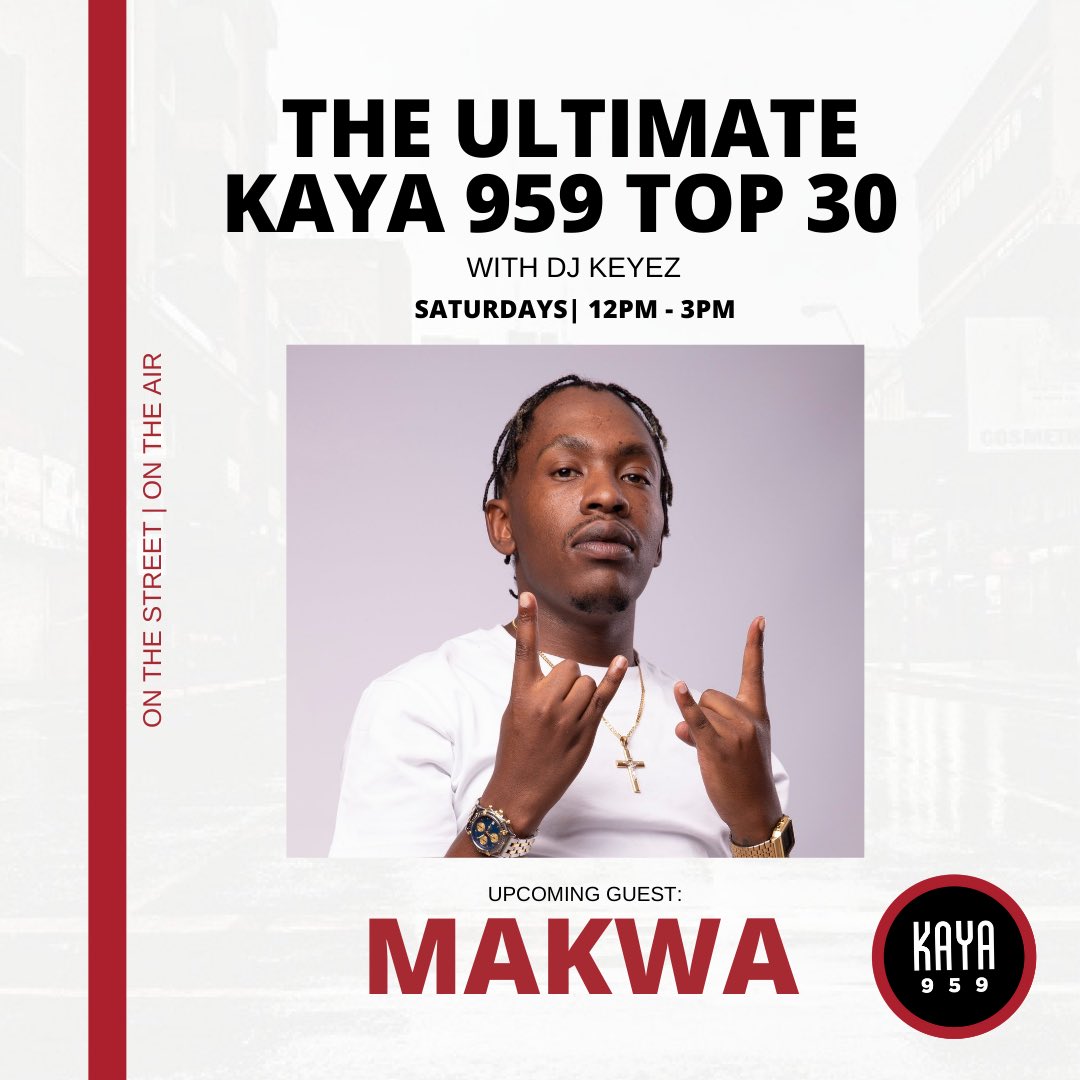 djkeyez's tweet photo. 12 o’clock rekaofela…
2 NEW ENTRIES
Showcasing @only1makwa’s #16S91
Back Track celebrates @MrCashtime 💿
Please join me on #ThePeoplesShow, #Kaya959Top30 @KayaON959
🤴🏾❤️📻 https://t.co/C3oelmttK6