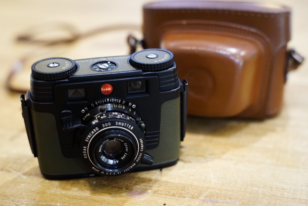Kodak Signet35 アメリカ陸軍仕様！ 革ケース付きです！ RAなので1952
