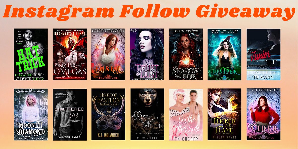 𝕀𝕟𝕤𝕥𝕒𝕘𝕣𝕒𝕞 𝔽𝕠𝕝𝕝𝕠𝕨 𝔾𝕚𝕧𝕖𝕒𝕨𝕒𝕪
Win 23 #romance #ebooks from 23 awesome #authors!
ENTER NOW - geni.us/INSTA23
#ReaderGiveaway