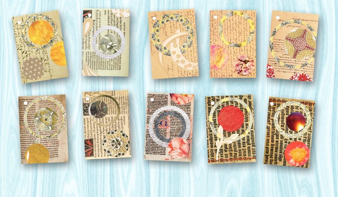 er is weer een serie van #HeldinnesCadeaulabels klaar
10 handgemaakte labels met #collage, 10,5x7,5 cm €10,00 (incl. verzendkosten)