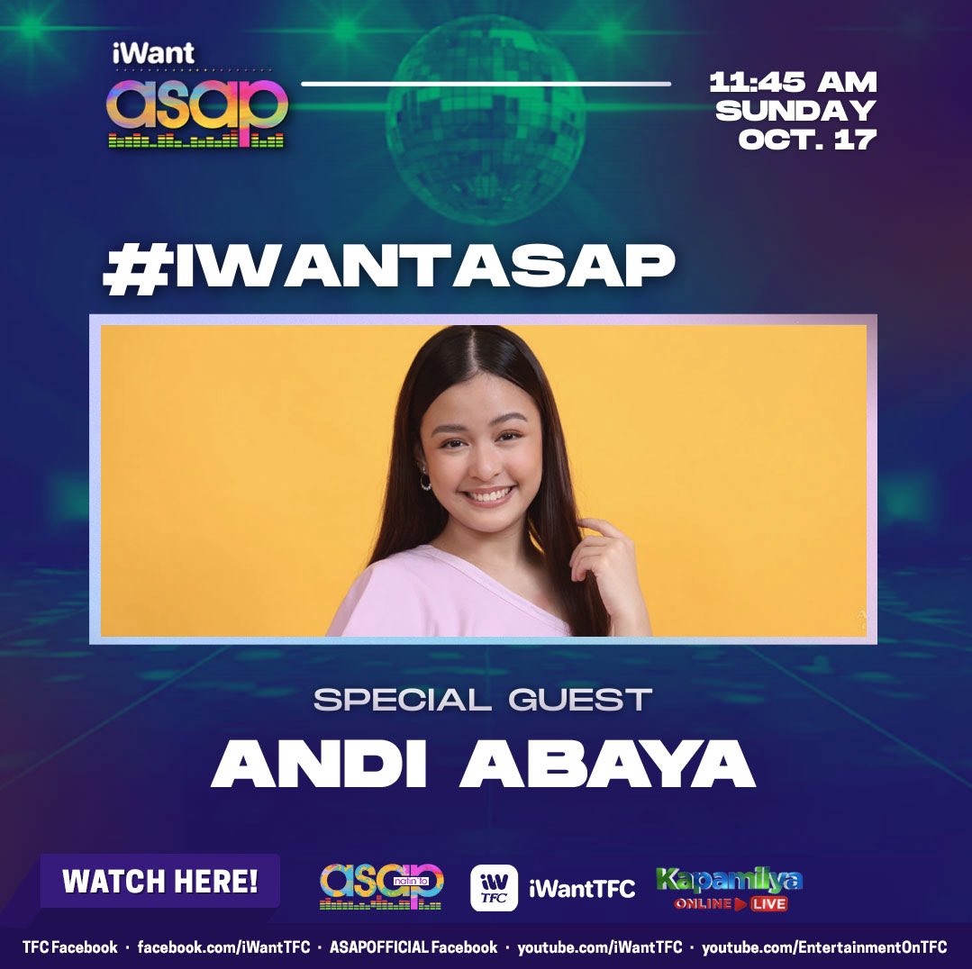 Online Squadmates! We will give you more reasons para maging masaya ngayong Sunday! Makakasama natin sa good vibes na bonding si Andi Abaya!