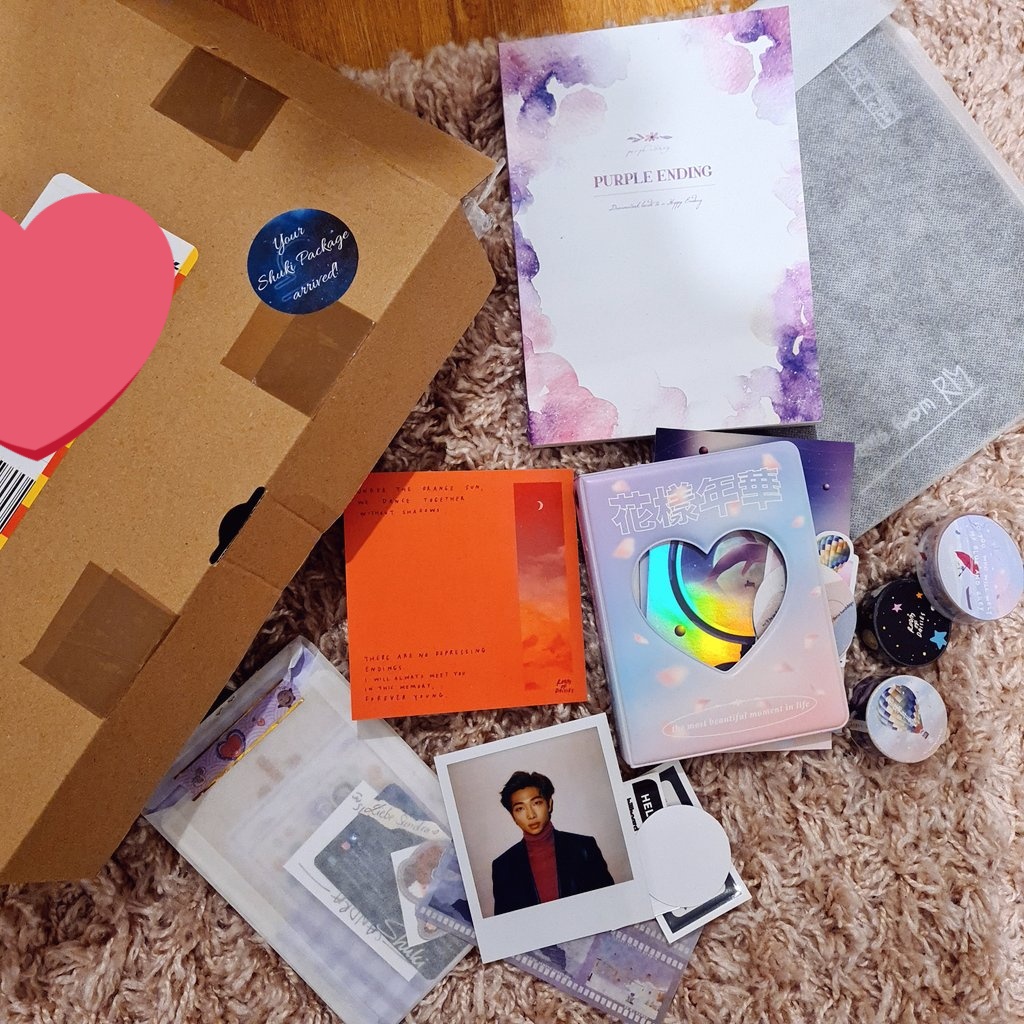 My @_shuki package arrived yesterday 😍😍 thank you so much for you effort and dedication 🥺💜💜
Also thanks to @purple_ending @poemsfromRM @witheveryspring & @ultseok_