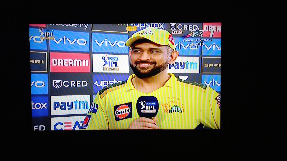 D25_forever's tweet photo. If comeback is an art, Then Men in #Yellove  is picasso of it..... 💛🦁
Thalaivaaaa @msdhoni 🥳🕺😍
Champions 🏆 2021
#Yellove  for Lyf 💛
#WhistlePodu #WhistlePoduArmy #anbuDEN #ChennaiSuperKings #IPLFinal  #CSK #CSKvsKKR #MSDhoni  #Beast mood😎🔥 https://t.co/3Ods5uaiVY