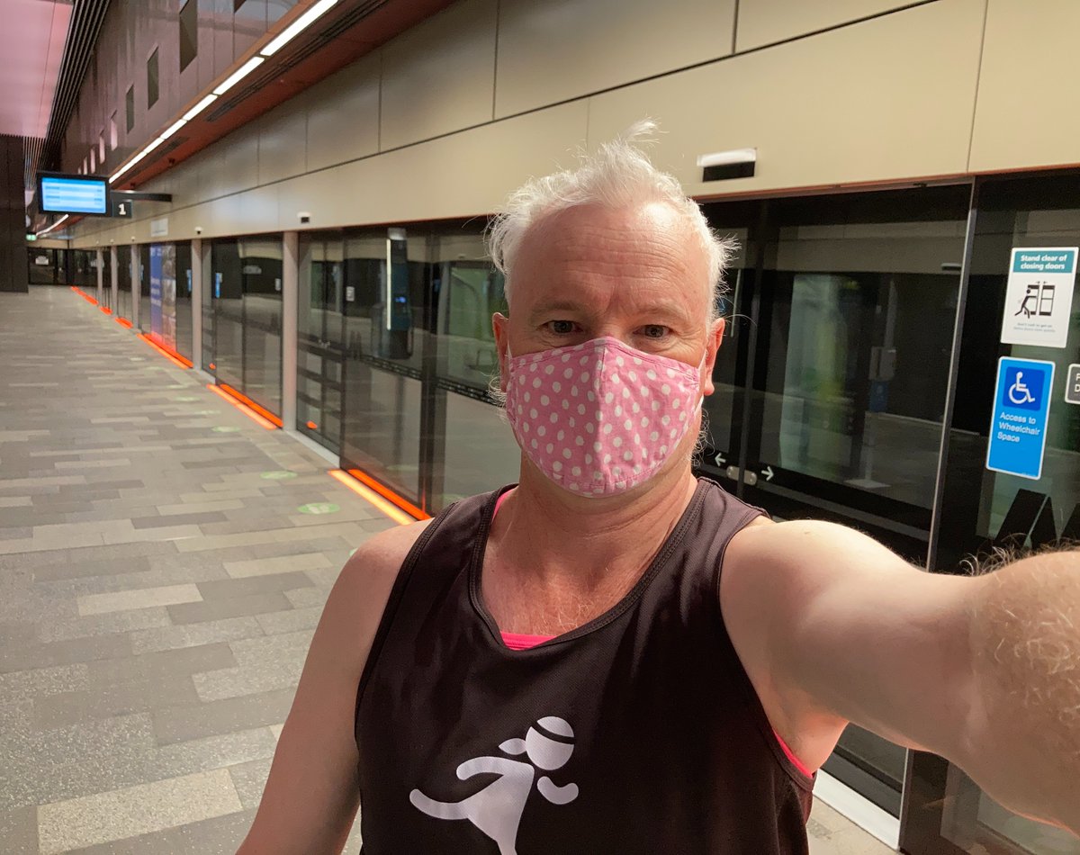 JaseAURunner's tweet photo. BACK TO RHODES #NOTPARKRUN
With restrictions easing in Sydney on Monday I was able to return to Sydney Olympic Park and run the Rhodes #parkrun course. Did the 5ks #runninglikeagirl repping @onegirlorg in 26:51 and was nice to see people I have not seen in a while. #parkrunau https://t.co/vDyIPTbvUu