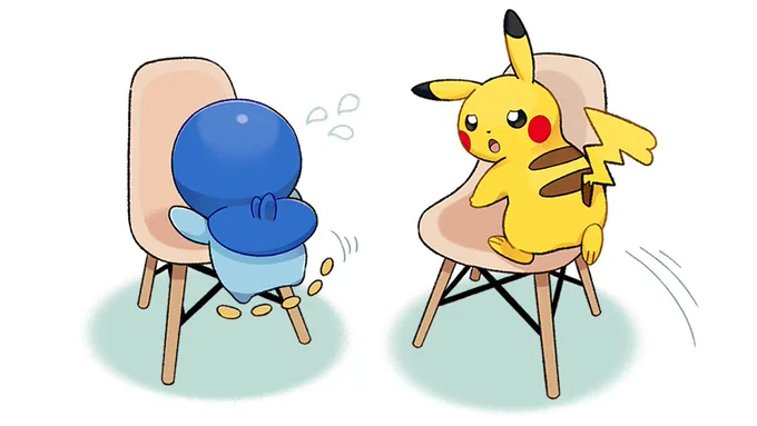 プロジェクトポッチャマから、午後3時をお知らせ🕒
ポッチャマとピカチュウ、一緒におでかけ。
そろそろおやつタイムにしようかな・・・って、ポッチャマだいじょうぶ!?
(前にもこの光景を見たような😅)

#きょうのポッチャマ #きょうポチャ 