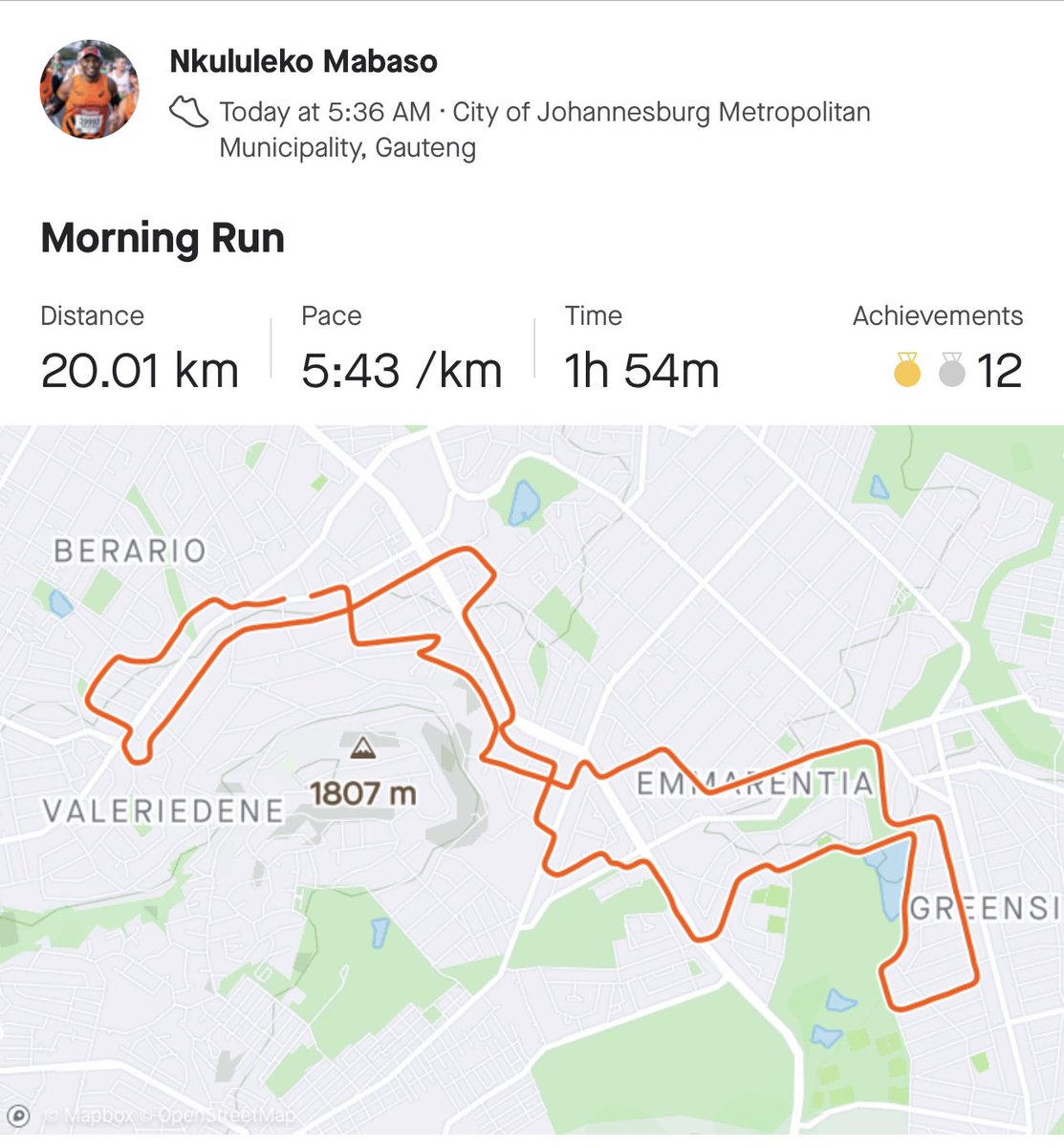 nkulz_mabaso's tweet photo. There is nothing like being on the road on a Saturday morningβ¦β¦.that morning freshness and peace ππΎ#RunningWithTumiSole #RunMovement https://t.co/YR5WafVTGu