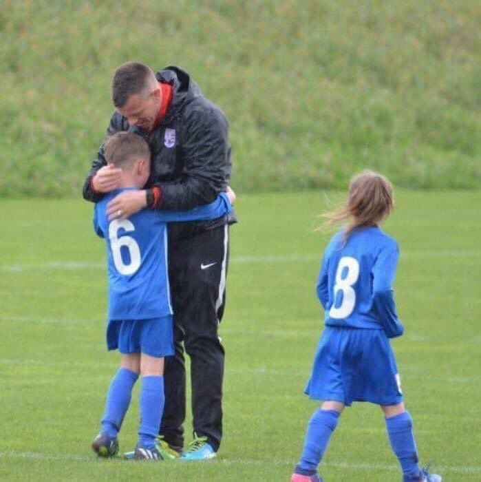 #StartYourWeekendWithASmile

Sharing your parent with the team can be hard at times, and being coach to your own child is tough. But special moments like this make it all worthwhile. ❤️❤️❤️ 

Happy Weekend everyone.