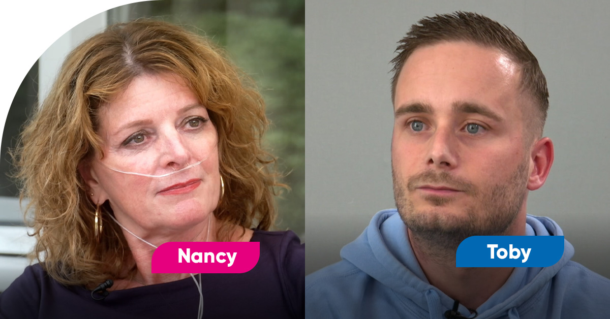 De @VriendenLoterij Dansmarathon staat geheel in het teken van #Longfonds. Verschillende mensen met een #longziekte delen tijdens De Dansmarathon hun verhaal. Vandaag zijn dit Toby en Nancy. Kijk jij mee? Lees hun verhalen op onze website 👉 bit.ly/3mTbDct #dansmarathon