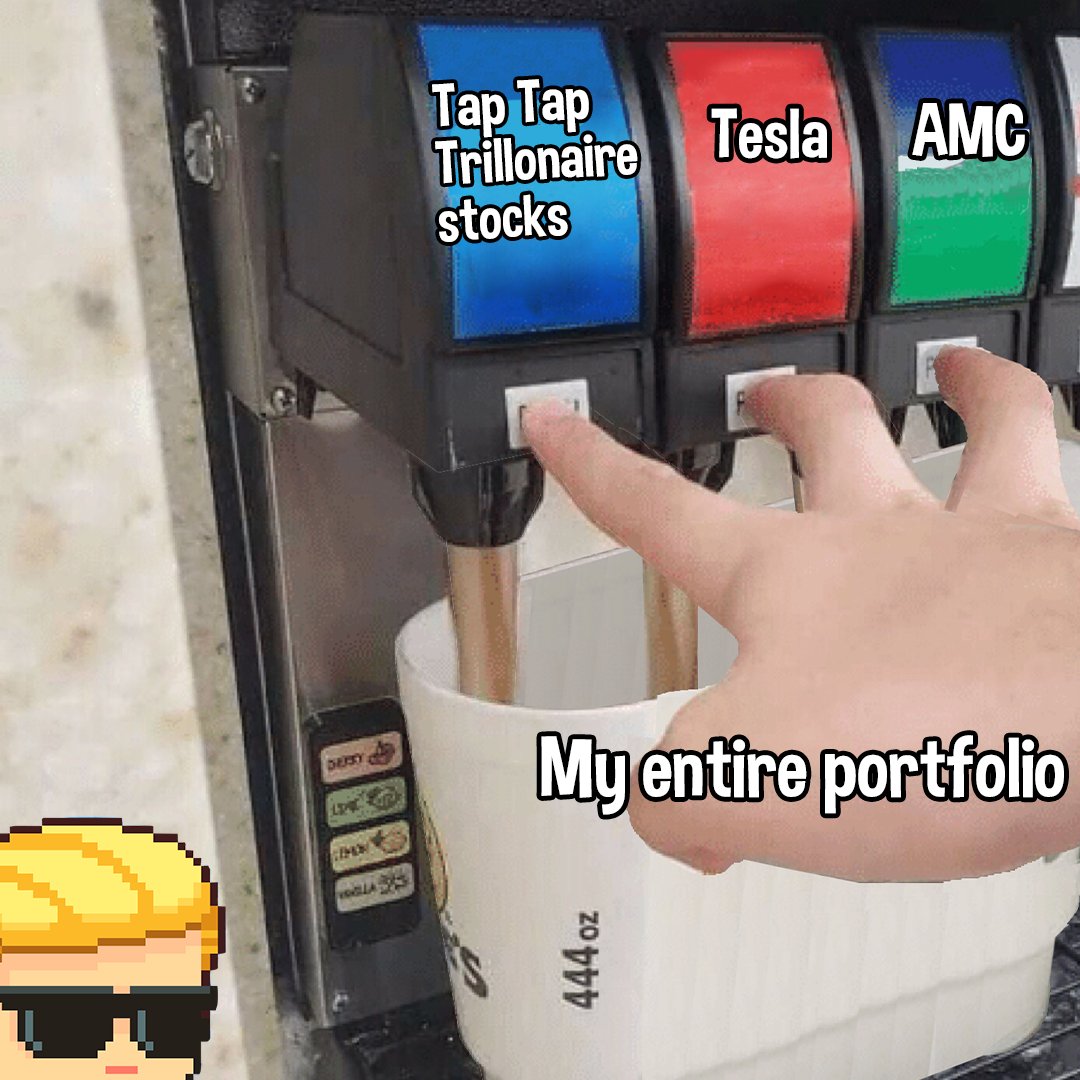 NGL the returns (Fun) I get from Tap Tap Trillionaire is beating the rest of my investments 😤

Want to practice on stocks while playing a fun mobile game? -⁠ m.onelink.me/8fe784a9⁠
⁠
#taptaptrillionaire #pixio #memestocks #stonks #amc #diamondhand